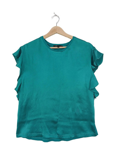 Maje chemisier femme turquoise - chemisier,