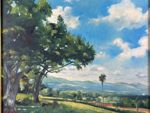 Beau tableau ancien vue la - tableau,