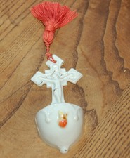 ancien bénitier en faience