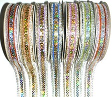 Déguisement Sequin Ruban Bordure Métallique Bord,16MM,Vendu Btm ,Choix Colour,