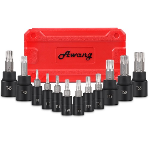 13pcs douille torx - torx, t8