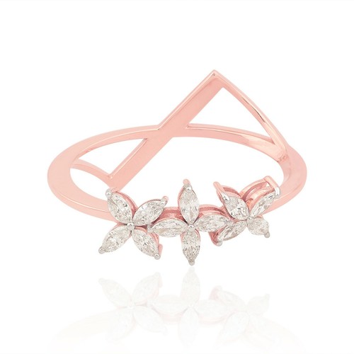 Bague 14k avec diamant - en, or
