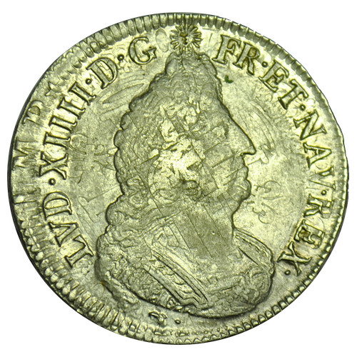 Louis xiv demi écu - louis, xiv-demi-Écu