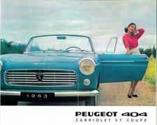 Catalogue brochure Peugeot 404