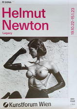 HELMUT NEWTON - ORIGINAL EXHIBITION POSTER - LEGACY - KUNSTFORUM WIEN - 2022