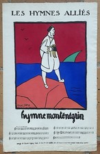LITHOGRAPHIE WW1 HYMNES