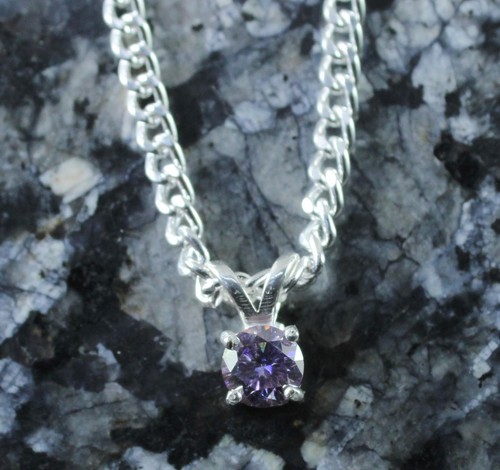 Pendentif rond solitaire - pendentif,