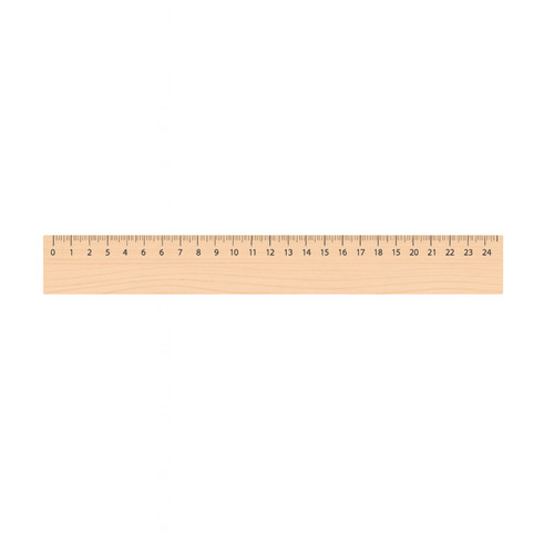 Règle 30cm bois - -,