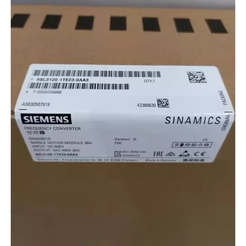 New siemens 6sl3120 1te23 0aa3 - new, 6sl3120-1te23-0aa3
