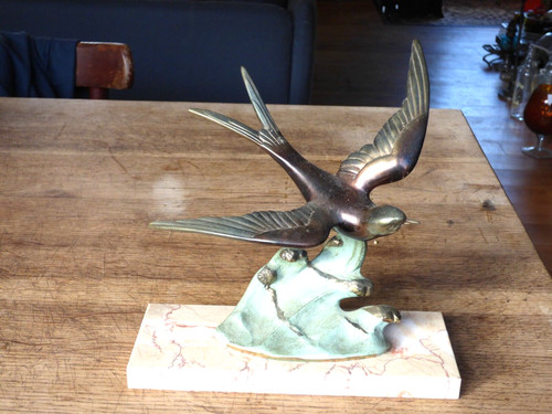 Belle statue oiseau - statue, d'oiseau