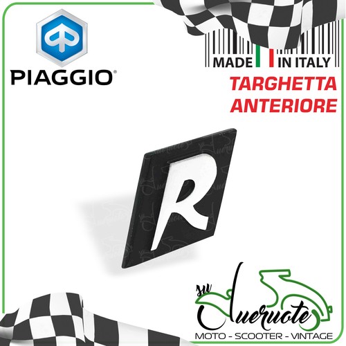 Targhetta anteriore scripta - targhetta, r