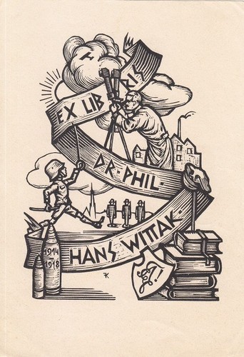 Exlibris livre art bois - exlibris,