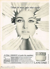 PUBLICITE ADVERTISING 055  1966  LANCOME  cosmétiques ABSOLUE