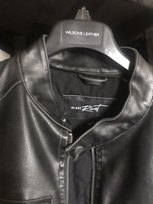 Black rivet faux leather - black,