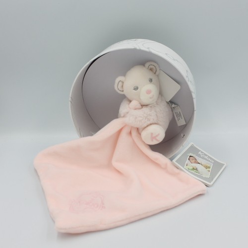 Doudou plat ours rose - , mouchoir