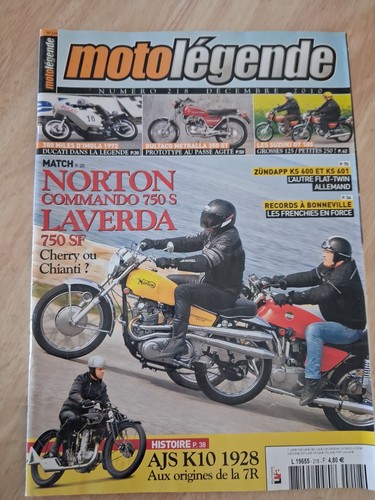 Moto légende 218 2010 - , norton