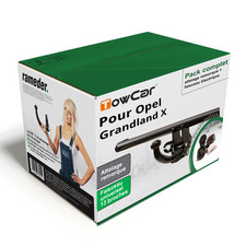 Pack Attelage TowCar pour Opel Grandland X 17- Amovible + Faisceau u. 13 broches