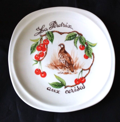 Assiette perdrix aux - assiette,