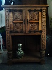 Petit buffet rustique bois brut