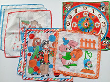 VINTAGE Lot de 6 mouchoirs