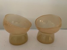 RARE PAIRE VERRE SPACE AGE DANS LE GOUT DE WILLY GUHL