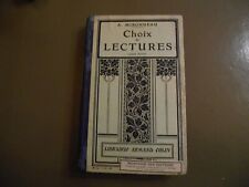 livre scolaire ancien CHOIX DE LECTURES cours moyen de A.Mironneau 1909