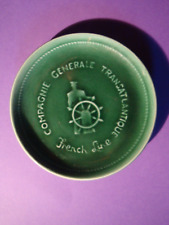 cendrier le timonier  Cie générale transatlantique - french line - (vert foncé)