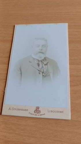 Photo cdv homme photographe - photo,