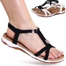 Sandales À Talons Confortables Pour Femmes Avec Paillettes Et Trèfle