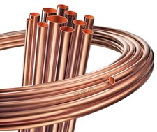 TUBE En Cuivre WIELAND Souple En RING (10M, 25M, 50M) De 6Mm À 22Mm EN1057 DVGW