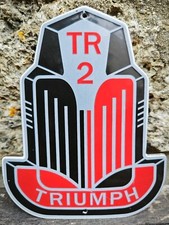 Plaque émaillée TRIUMPH TR2 Enamel sign no Mg Austin Healey  Alfa Roméo Jaguar