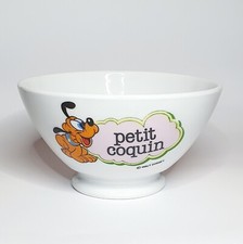 Ancien Bol Walt Disney Pluto vaisselle Mickey Lunéville Sarreguemines Digouin 