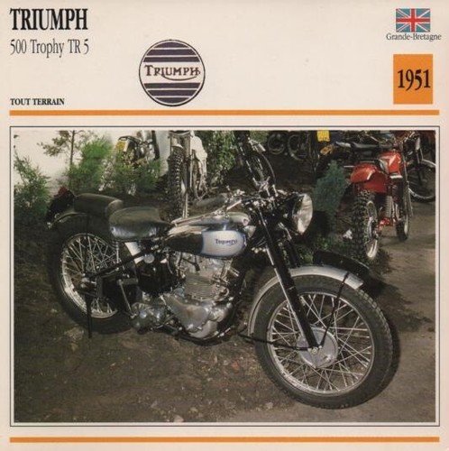 Fiche moto triumph 500 - fiche,