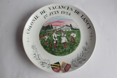 Assiette céramique colonie - assiette, de