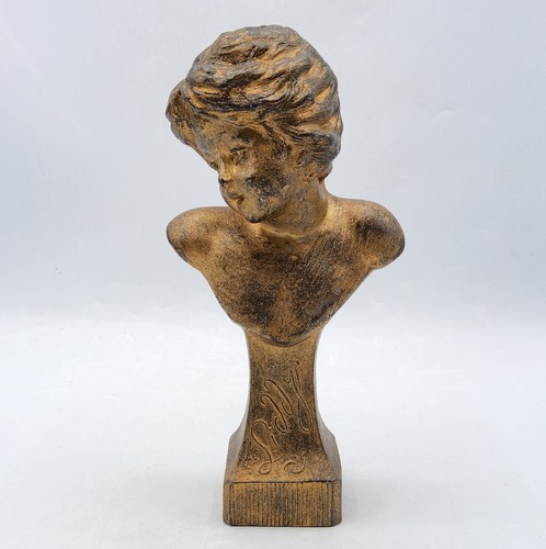 Sculpture sujet buste jeune - sujet,
