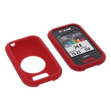 Sac pour Polar V650 Étui en Silicone Caoutchouc Case GPS Ordinateur Rouge