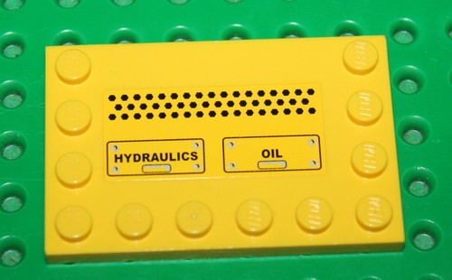 Lego yellow plaque - yellow,