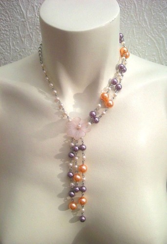 Collier bracelet perles - &,