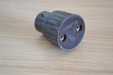 Ancienne douille voleuse en bakélite - 1 entrée ampoule B22 et 1sortie prise 2PH