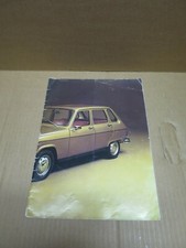 AUTOMOBILE RENAULT 6 TL notice publicitaire illustrée 