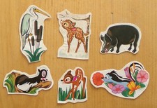 1972  BAMBI ET SES AMIS DE LA FORET  YAOURT NOVA    6 STICKERS  D'ORIGINES