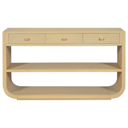 Modern curved console table - curved,