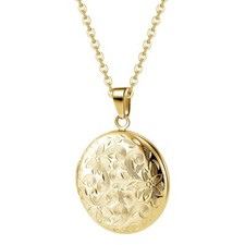 Collier Photo Rond Femme Homme Médaillon Pendentif Médaille Gravure Personnal...