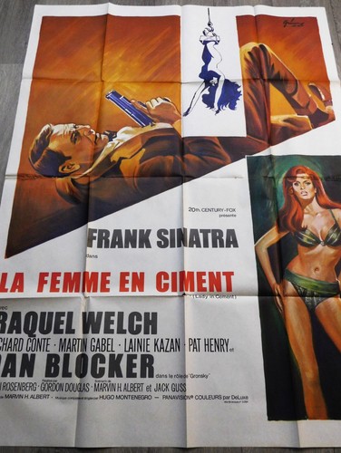Femme ciment affiche - femme, en
