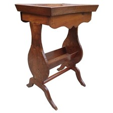 travailleuse Directoire petit meuble à couture en frêne