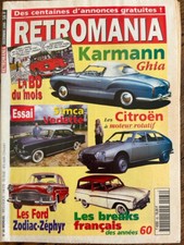 RETROMANIA 66 DOSSIER VW KARMANN GHIA SIMCA VERSAILLES FORD ZODIAC FORD ZEPHYR