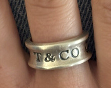 Authentique bague TIFFANY, T &