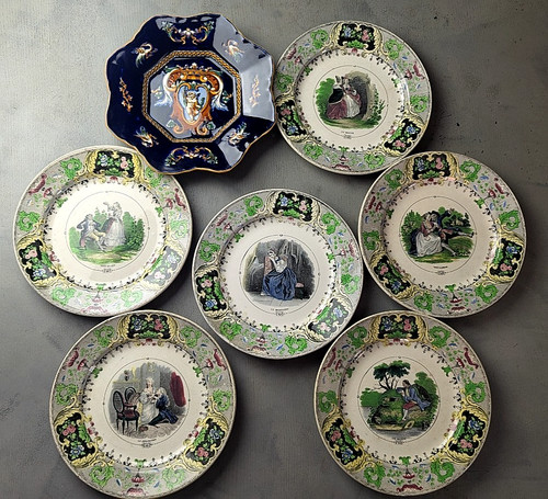 Assiettes parlantes creil - 6,