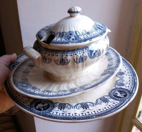 Faience gien xixe décor - faience,