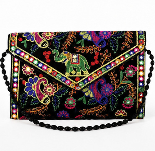 Sac pochette brodé